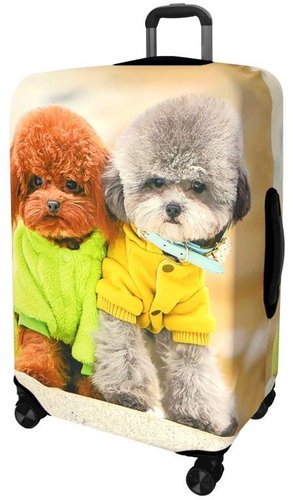 Kufryplus suitcase cover H79 Dog L - Luggage Cover - Main image