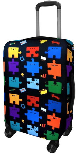 Kufryplus suitcase cover H51 Puzzle S - Luggage Cover - Main image