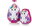 Unicorn, backpack and suitcase