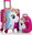 Unicorn, backpack and suitcase
