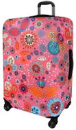 Kufryplus suitcase cover H81 Flowers L - Luggage Cover