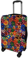 Kufryplus suitcase cover H121 Flowers S - Luggage Cover