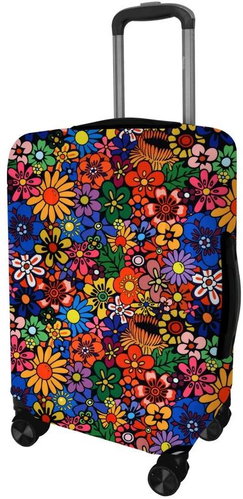 Kufryplus suitcase cover H121 Flowers S - Luggage Cover - Main image