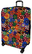 Kufryplus suitcase cover H121 Flowers M - Luggage Cover