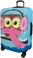 Kufryplus suitcase cover H129 Owl M - Luggage Cover