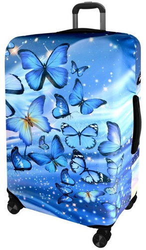 Kufryplus suitcase cover H306 Butterfly universe L - Luggage Cover - Main image