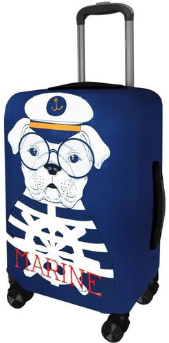 Kufryplus suitcase cover H242 Dog sailor S - Luggage Cover - Main image