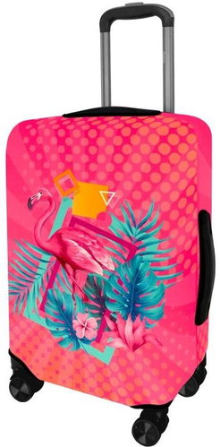 Kufryplus suitcase cover H371 Flamingo S - Luggage Cover - Main image