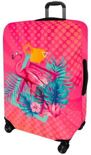 Kufryplus suitcase cover H371 Flamingo M - Luggage Cover - Main image
