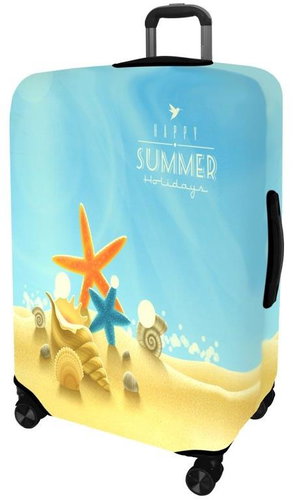 Kufryplus suitcase cover H106 Happy Summer L - Luggage Cover - Main image
