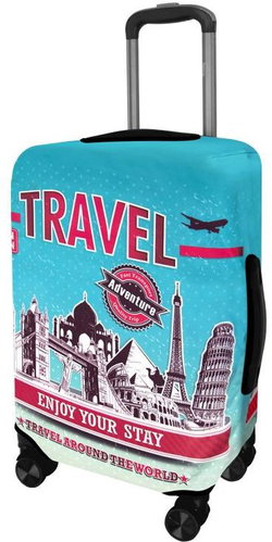 Kufryplus suitcase cover H62 Enjoy your stay S - Luggage Cover - Main image