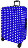 Kufryplus suitcase cover H55A Dot III dark blue M - Luggage Cover