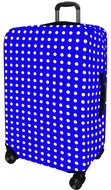 Kufryplus suitcase cover H55A Dot III dark blue - Luggage Cover