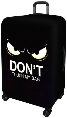Kufryplus suitcase cover H542 Angry eyes L - Luggage Cover - Main image