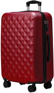 ROWEX Medium universal travel case with TSA lock, crystal burgundy - Suitcase