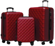 ROWEX Extra odolný cestovní kufr s TSA zámkem, crystal vínový 3 ks - Sada kufrů