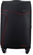 SOLIER STL1651 black-red soft L - Suitcase