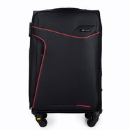 SOLIER STL1651 black-red soft M - Suitcase