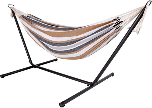 Lex MC4380 Rocking hammock for two with steel stand HQ - Hammock - Main image