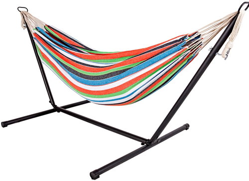 Lex MC4390 Rocking hammock for two with steel stand HQ - Hammock - Main image