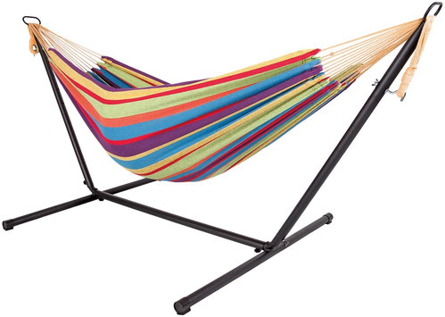 Lex MC4391 Rocking hammock for two with steel stand HQ - Hammock - Main image