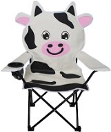 Lex Dětská skládací kempingová židle s držákem nápoje, kravička bílá - Kempingová židle