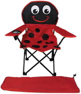 Lex Children's folding camping chair with cup holder, ladybird red - Camping Chair