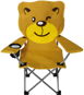 Lex Dětská skládací kempingová židle s držákem nápoje, medvídek žlutá - Kempingová židle