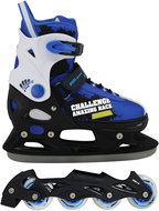 KUBIsport Roztahovací brusle s vyměnitelným podvozkem 2 v 1, L (40 - 43) - Lední brusle