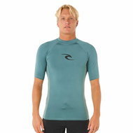 RIP CURL Men's lycra shirt WAVES short sleeve, bluestone - Lycra Clothing