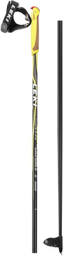 Leki CC 2.6 Carbon black-white-anthrazit-neonyellow size 155 cm - Running Poles - Main image