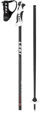 Leki Spark Lite S, Black-Bright Anthracite-White-Red, 120cm - Ski Poles - Main image
