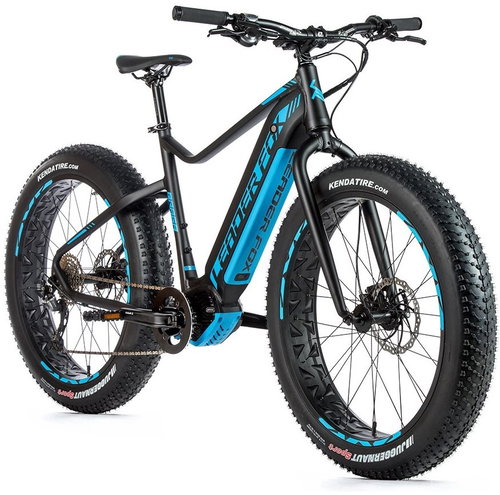 Fat E-Bike Braga 26" Black Matte/Blue 20" Size L - Electric Bike - Main image