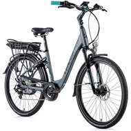 Leader Fox Lotus 26" Matte Grey/Light Green 20" Size L - Electric Bike