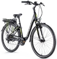 Leader Fox Park City 28" čierna matná/zelená - Elektrobicykel