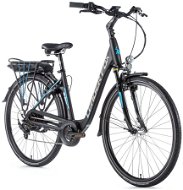 Leader Fox Park City 28", Matte Black/Blue - Electric Bike