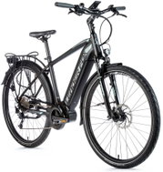 Leader Fox Lucas 28 "men black mat / gray 22.5" size XL - Electric Bike
