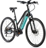 Leader Fox Bend 28" matt fekete / halványzöld - Elektromos kerékpár