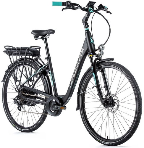 Leader Fox Inductor 28 "matt black / light green 20" size L - Electric Bike - Main image