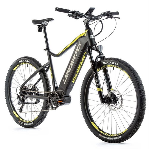 Leader Fox Awalon 27.5“ Black Matte/Yellow 19.5“ - Electric Bike - Main image