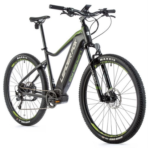 Leader Fox Awalon 29“ Black Matt/Green 21.5“ - Electric Bike - Main image