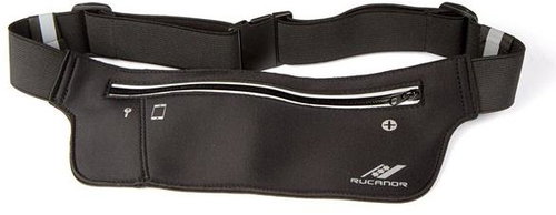 Running waist bag light weight belt, colour black - Bum Bag - Main image