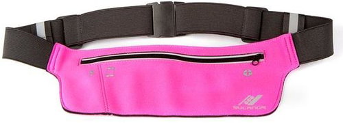 Running waist bag light weight belt, pink - Bum Bag - Main image