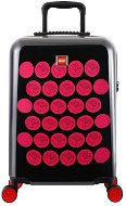 LEGO Luggage ColourBox Brick Dots 20 – Čierny/Ružový - Cestovný kufor