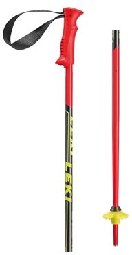 Leki Racing Kids neon red / neonyellow-black-white size 100 cm - Ski Poles - Main image