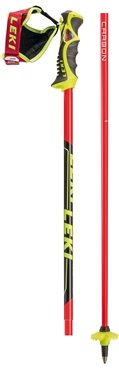 Leki Venom SL neonred / neonyellow-black-white size 125 cm - Ski Poles - Main image