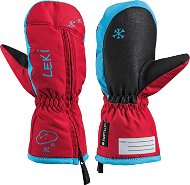 Leki gloves Glove Little Snow Mitt red-cyan size 4 - Gloves