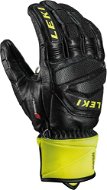 Leki Worldcup Race Downhill S, Black-Ice Lemon, size 10 - Ski Gloves
