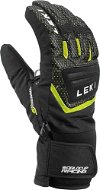 Ski Gloves Leki Worldcup S Junior, black-ice lemon, size 4 - Lyžařské rukavice