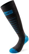 Lenz Skiing 1.0 anthracite / blue 50 size 35-38 - Ski socks